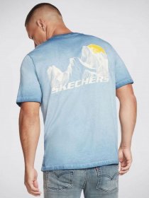 Футболки и поло Skechers Washed Mountain Crew модель M1TS161 LTBL Фото