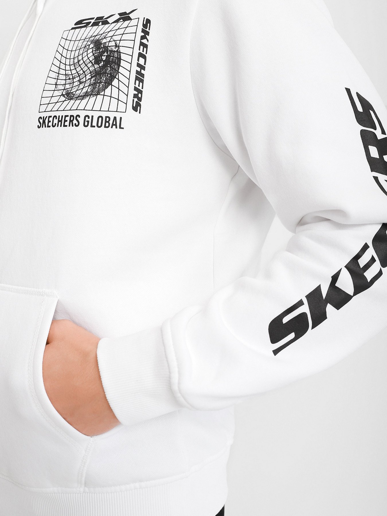 Худі та світшоти Skechers SKX Global модель MHD44 WHT Худі та світшоти Skechers SKX Global модель MHD44 WHT Фото