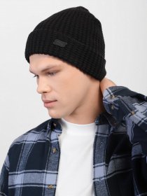 Шапки та кепки Skechers Waffle Knit Beanie Hat модель SMK1015BLK Фото