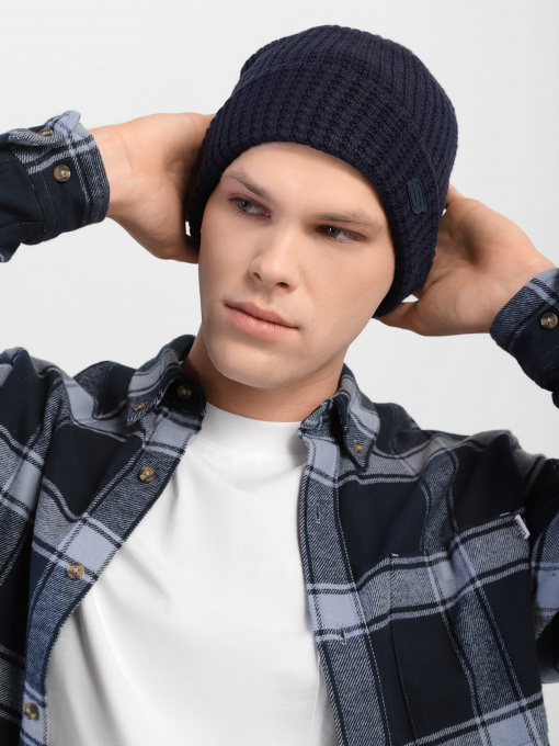 Шапки и кепки Skechers Waffle Knit Beanie Hat модель SMK1015NVY Фото