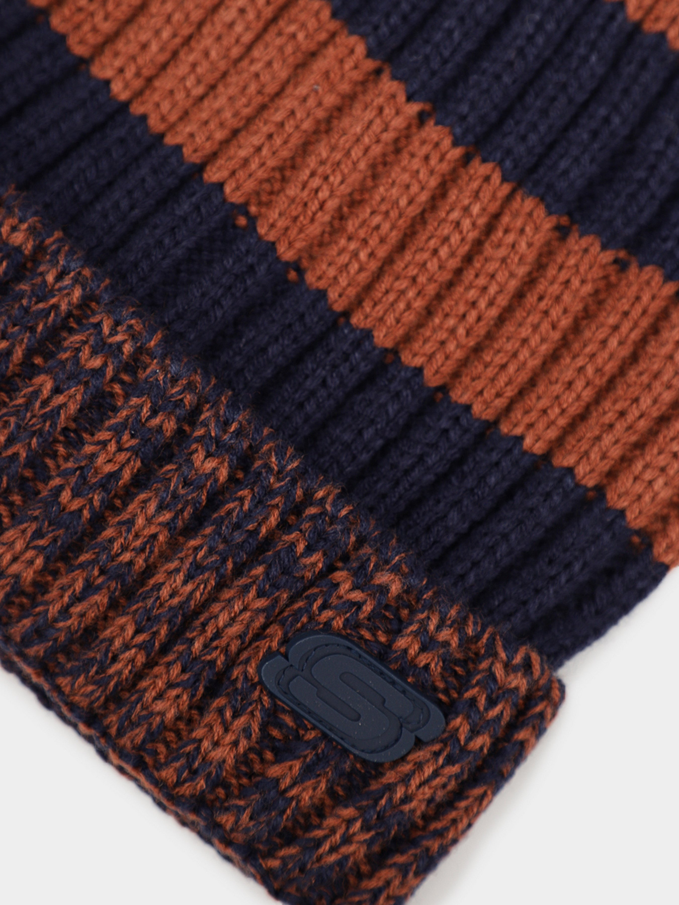 Шапки и кепки Skechers Marled Stripe Beanie Hat модель SMK1011BRN Фото