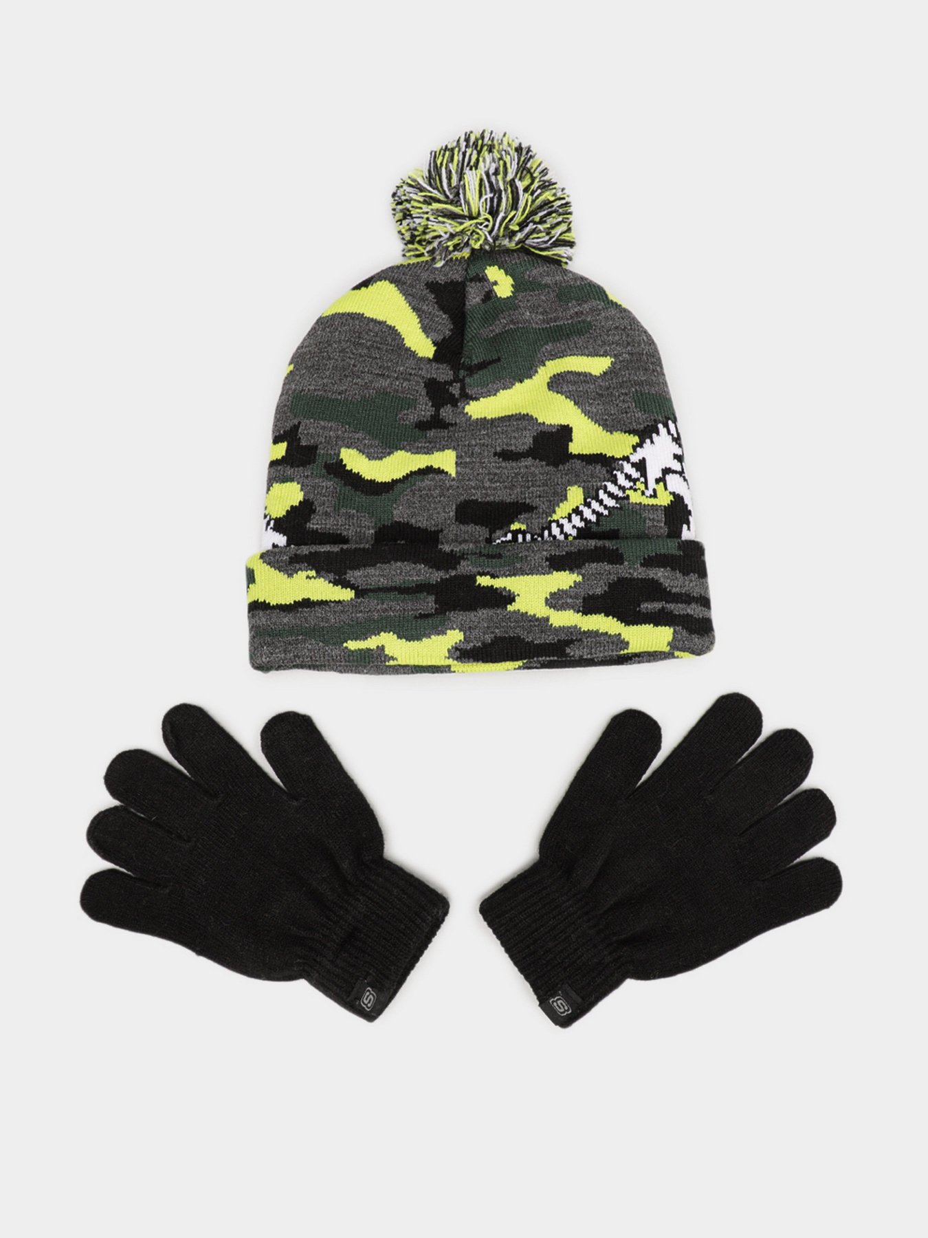 Шапки та кепки Skechers Dino Lightup Hat and Gloves Set модель SBK6047MUL Шапки та кепки Skechers Dino Lightup Hat and Gloves Set модель SBK6047MUL Фото