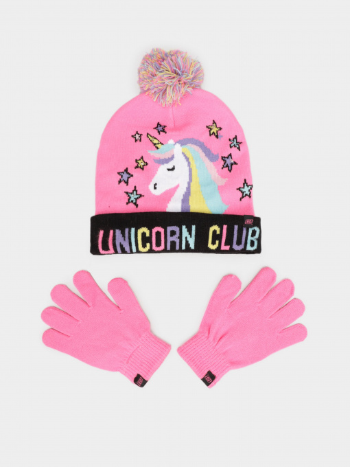 Шапки и кепки Skechers Magical Light-Up Hat and Gloves Set модель SGK6024PINK Фото