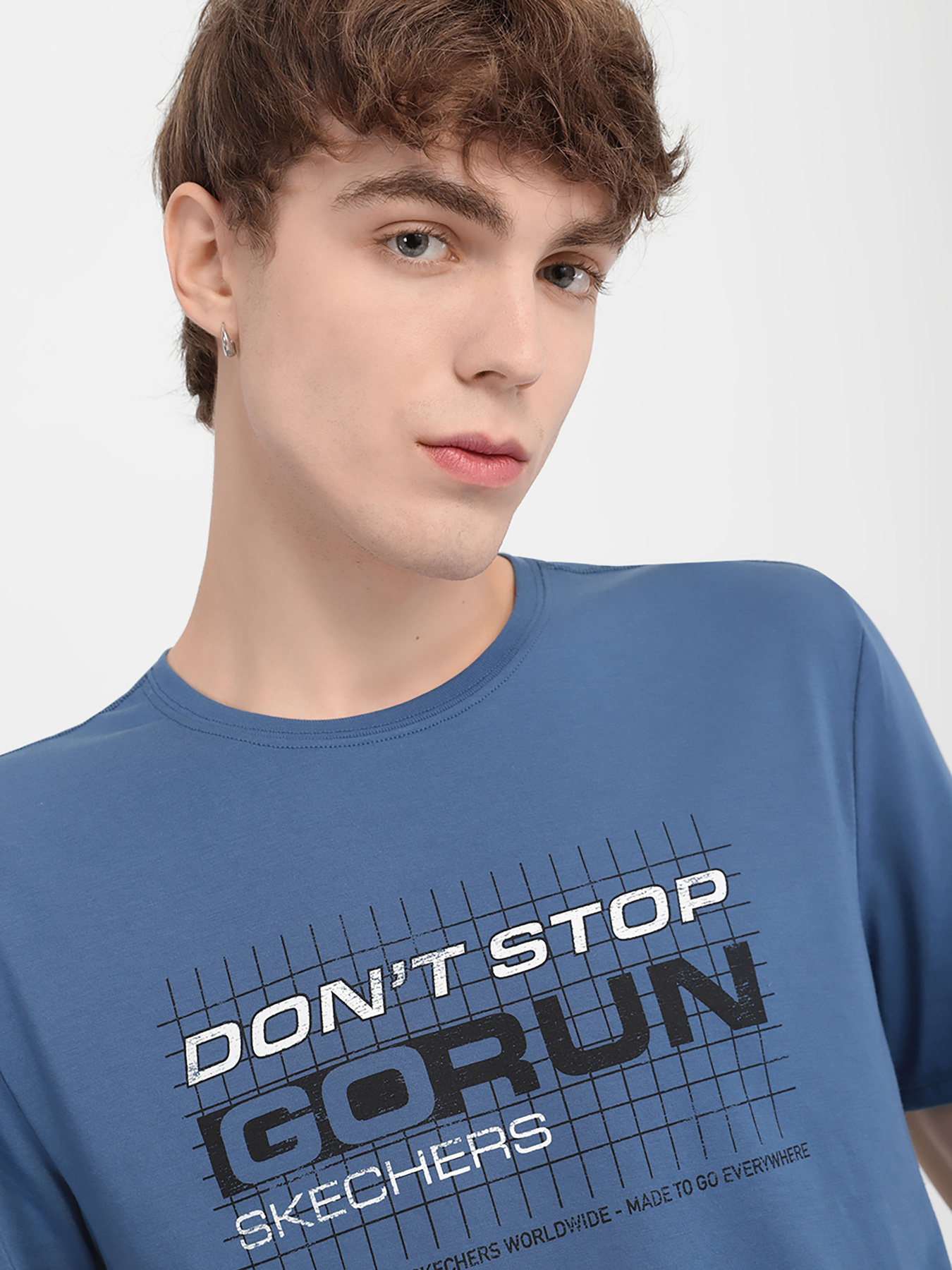 Футболки и поло Skechers Don't Stop Go Run модель M3TS284 BLU Фото