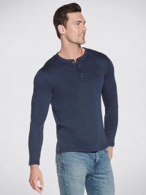 Худі та світшоти Skechers Apparel GOknit Pique Henley модель M3LT159 NVY Фото