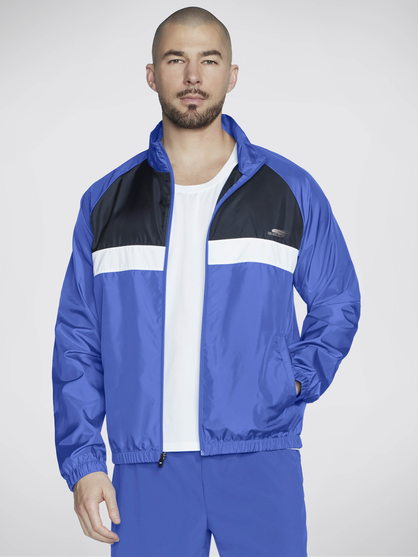 Худі та світшоти Skechers Speed Elite Track Jacket модель JA64 BLGR Фото
