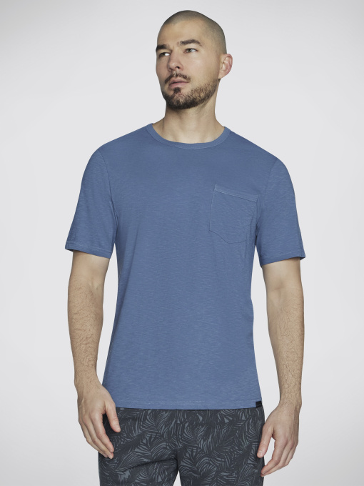 Футболки и поло Skechers Skech-Breeze Slub Pocket Tee модель TS26 BLGY Фото