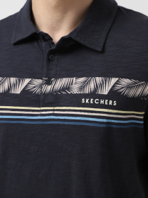 Футболки и поло Skechers TROPICAL BREEZE STRIPE POLO модель TP105 CCNV Фото