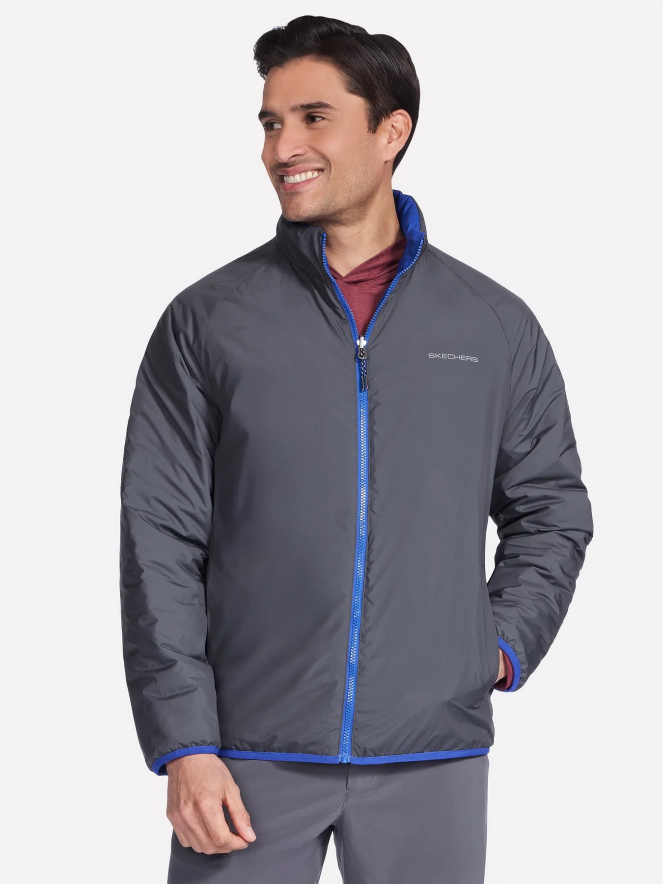 Куртки и дубленки Skechers GOSHIELD ALTITUDE REVERSIBLE J модель JA139 BLU Фото