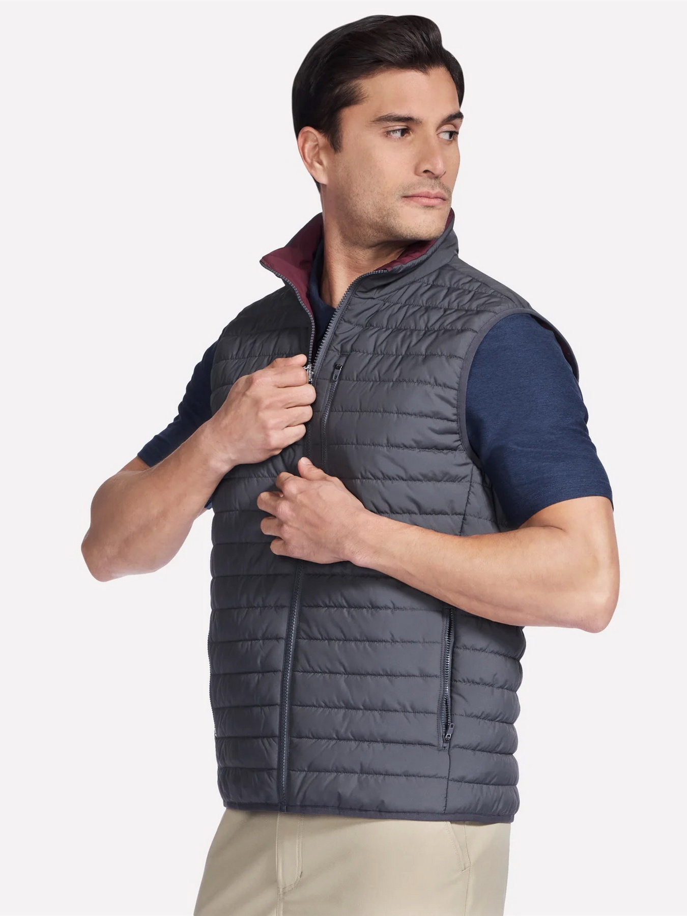 Куртки и дубленки Skechers GOSHIELD ALTITUDE REVERSIBLE V модель JA140 BKCC Фото