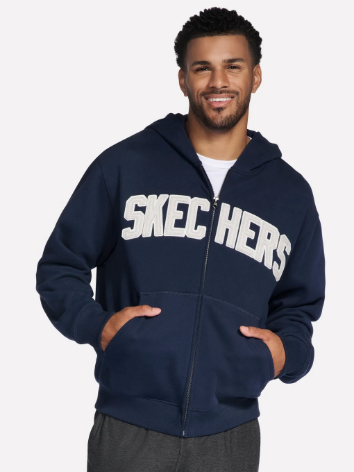 Худі та світшоти Skechers SKECHERS MAX SOFT FZ HOODIE модель JA235 NVY Фото