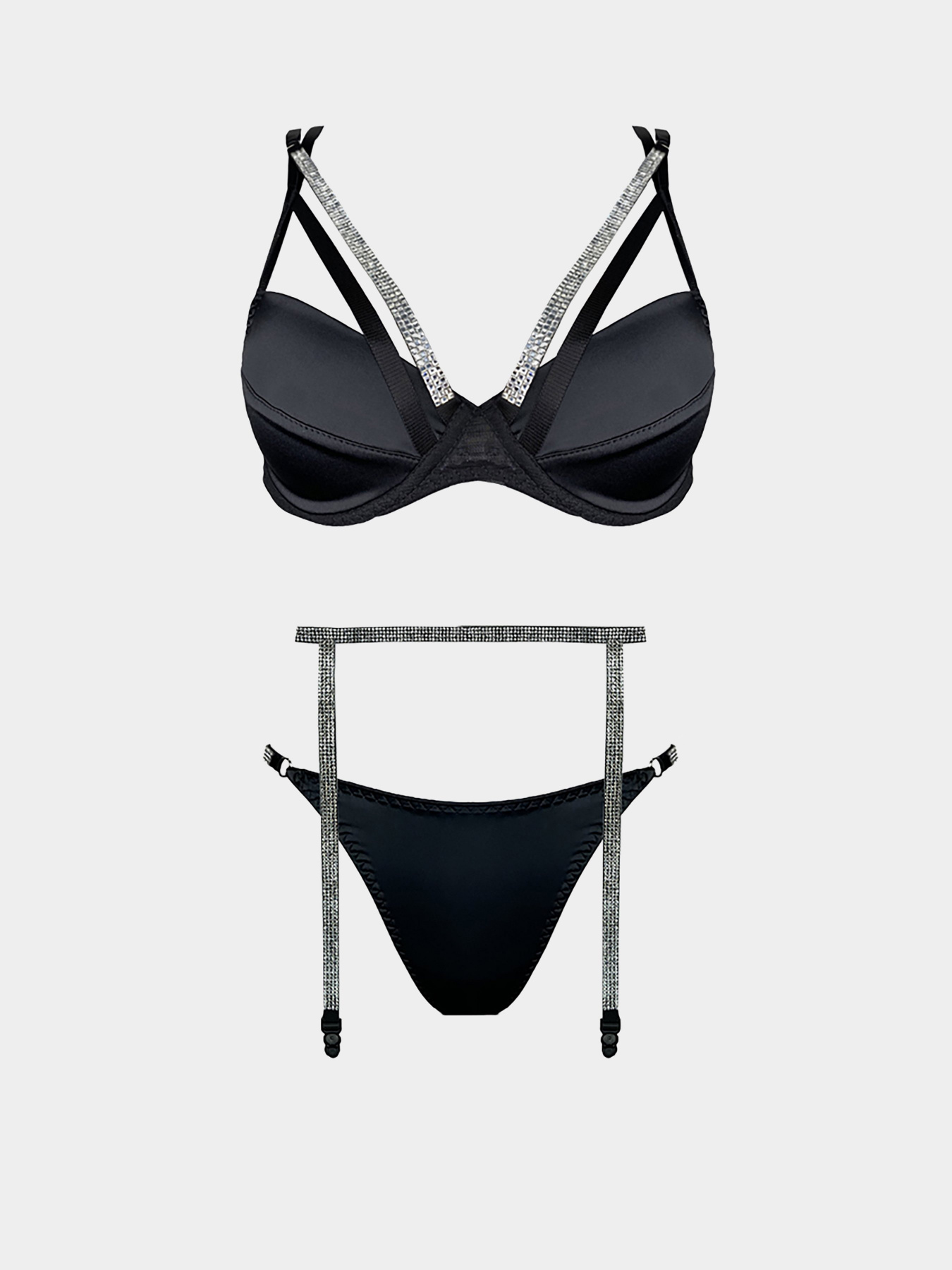 Нижнее белье Fox lingerie модель 2022sexygameblackbra Фото