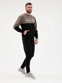 Костюмы ISSA Plus модель SG-19_черный/хаки Фото