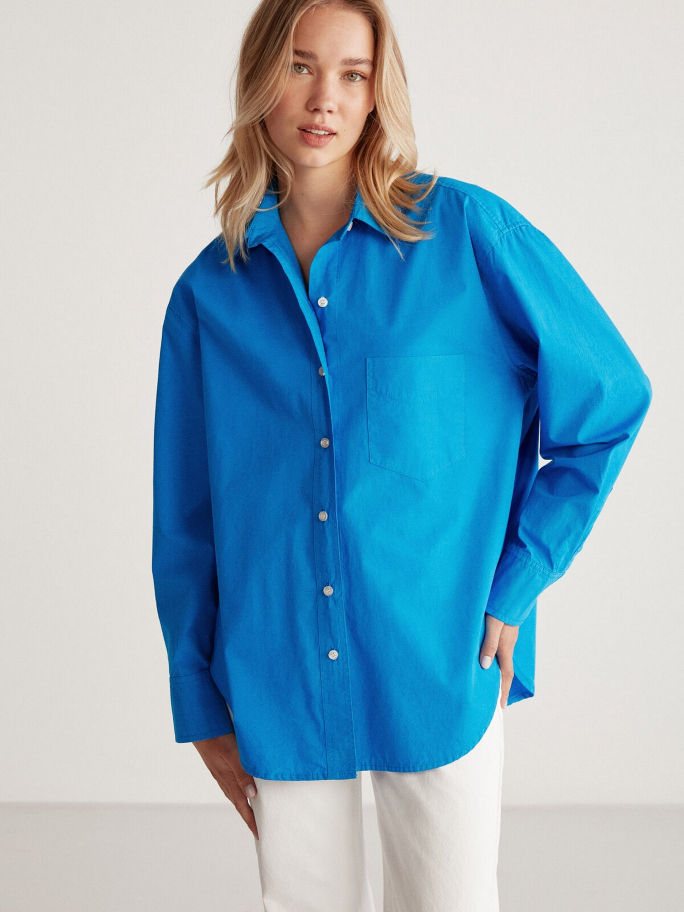 Рубашки Grimelange Susan модель SUSAN01042023/Blue Рубашки Grimelange Susan модель SUSAN01042023/Blue Фото