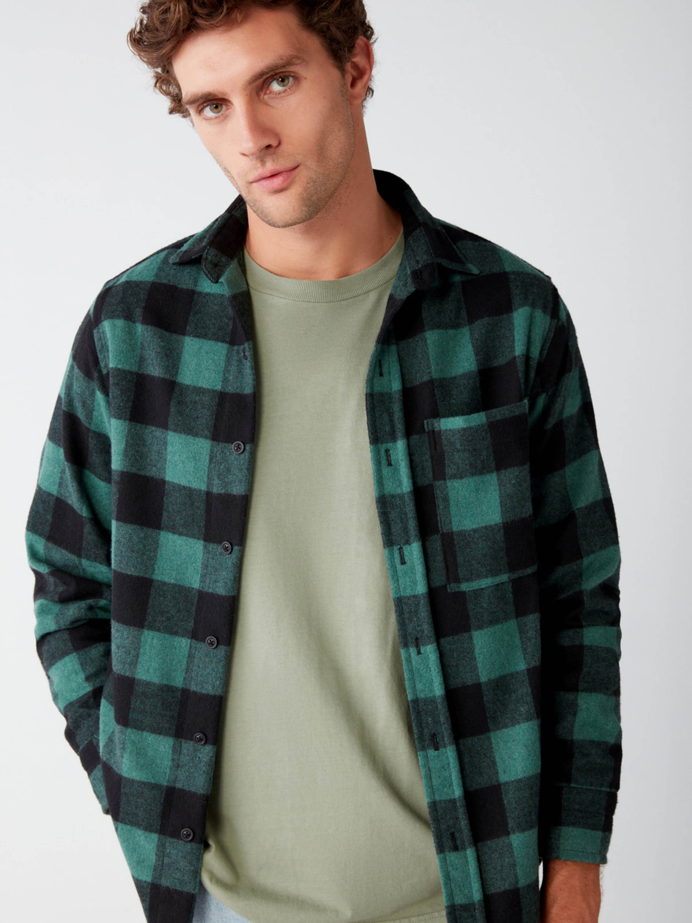 Сорочки Grimelange Cullen модель CULLEN13092020/Green Сорочки Grimelange Cullen модель CULLEN13092020/Green Фото