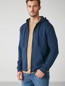 Худі та світшоти Grimelange Insider модель INSIDER01092022/Navy Blue Фото