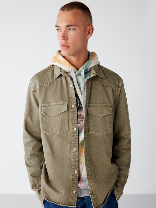 Сорочки Grimelange Jimmy модель JIMMY01092022/Khaki Фото
