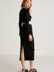 Юбки Grimelange Lauren модель LAUREN01042023/Black Фото