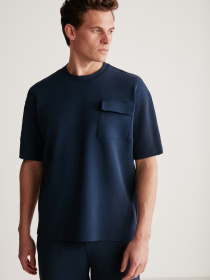 Футболки і поло Grimelange Artur модель ARTUR01042023/Navy Blue Фото