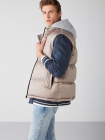 Куртки и дубленки Grimelange Lennon модель LENNON01092022/Dark Beige Фото