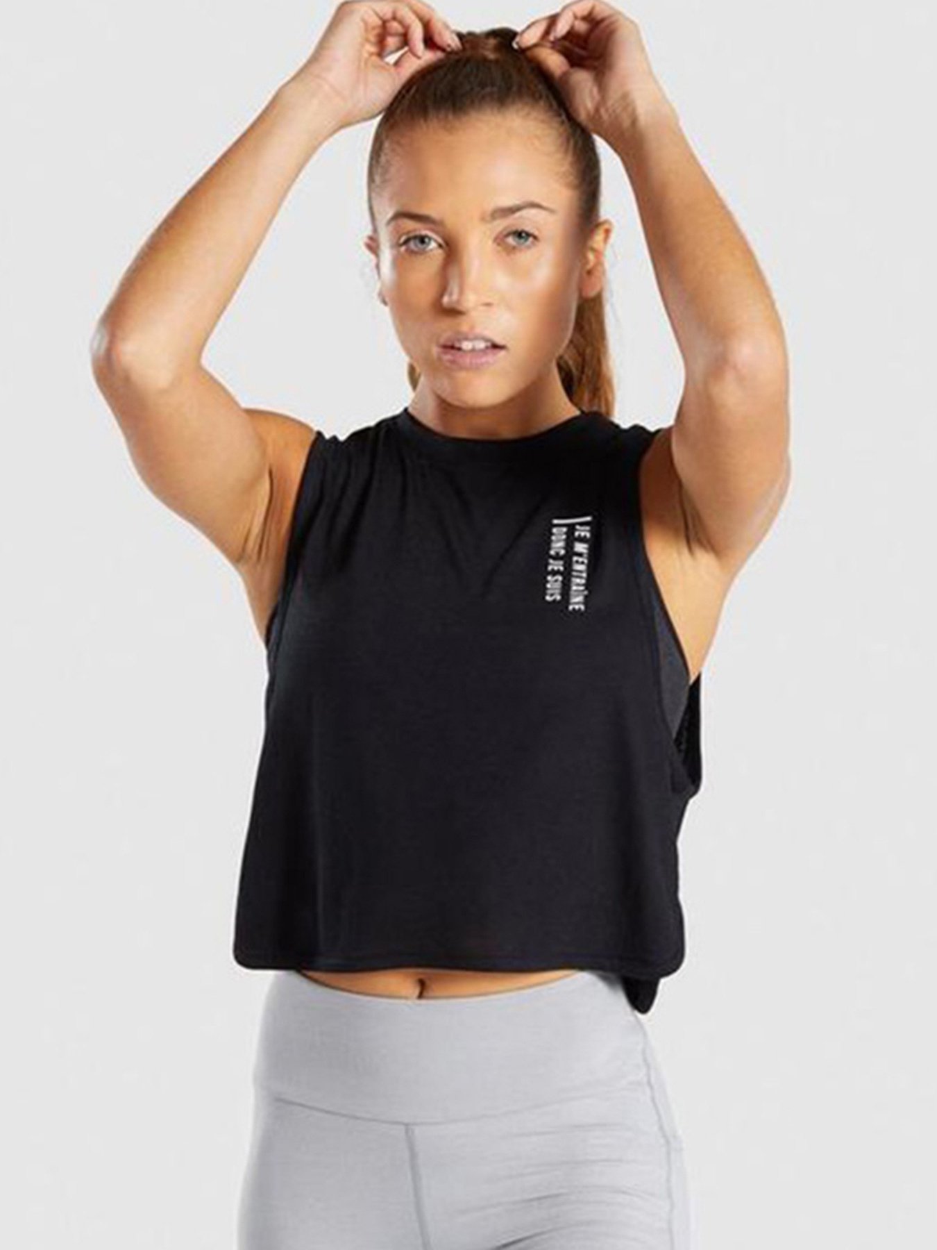 Футболки и поло Gymshark модель GLTK3398_чорний Фото
