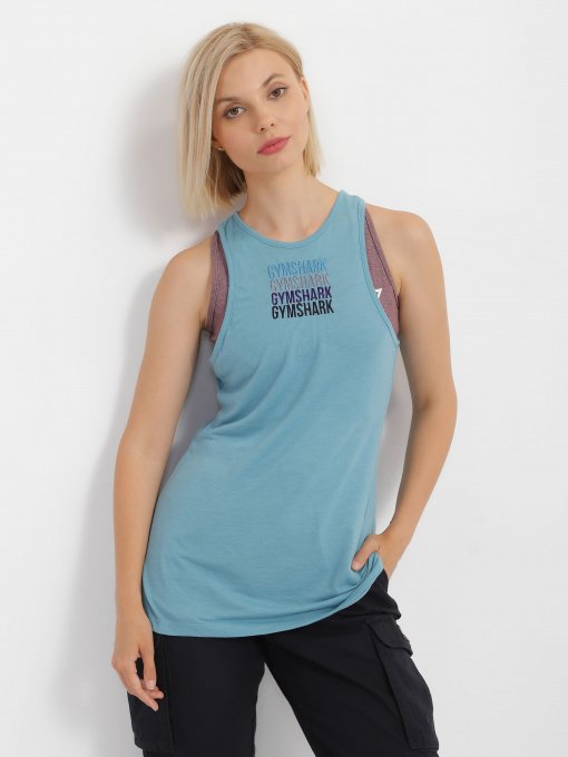 Футболки и поло Gymshark модель GLVT1861_с.синій Фото