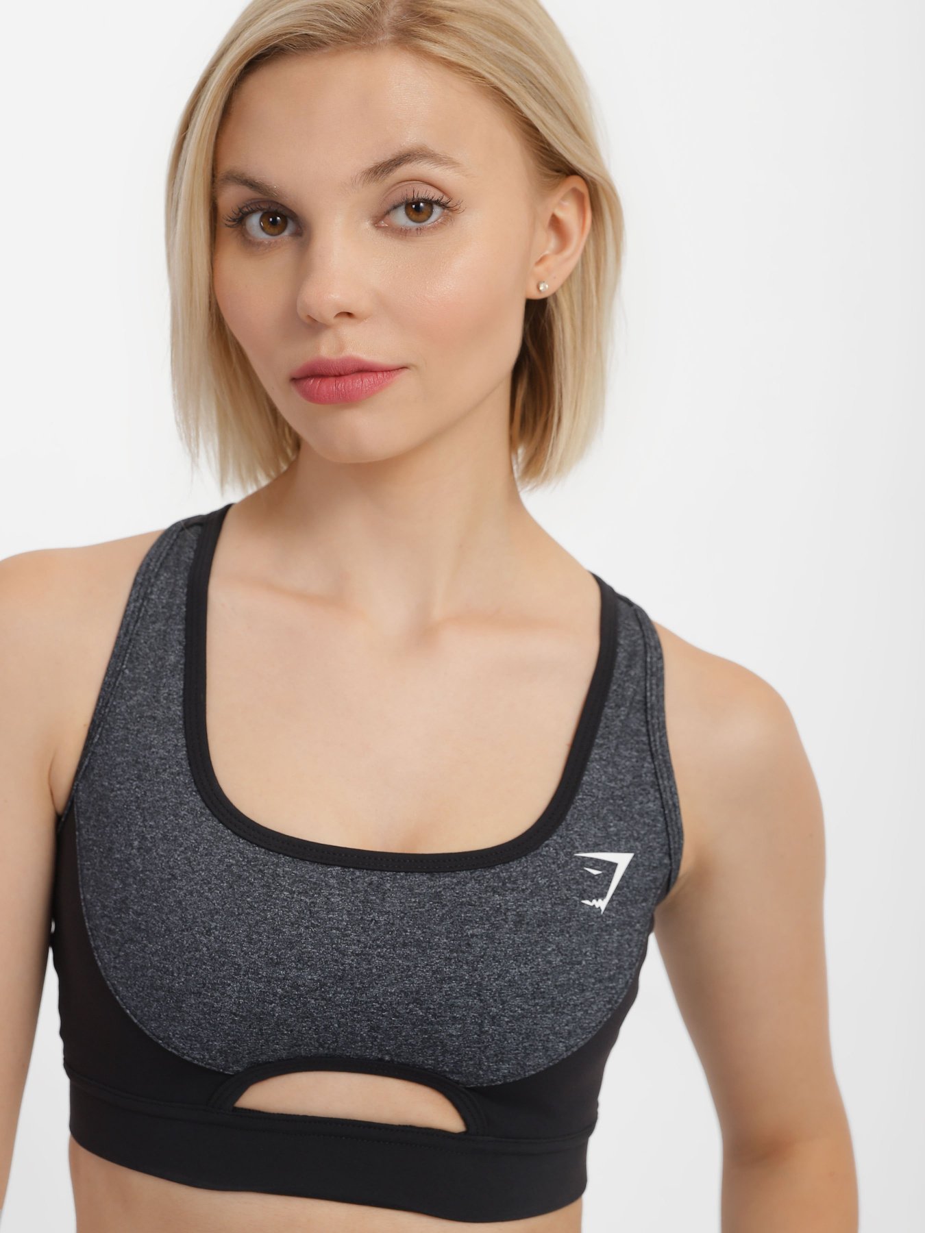 Футболки і поло Gymshark модель GLSB022_сірий комб. Фото