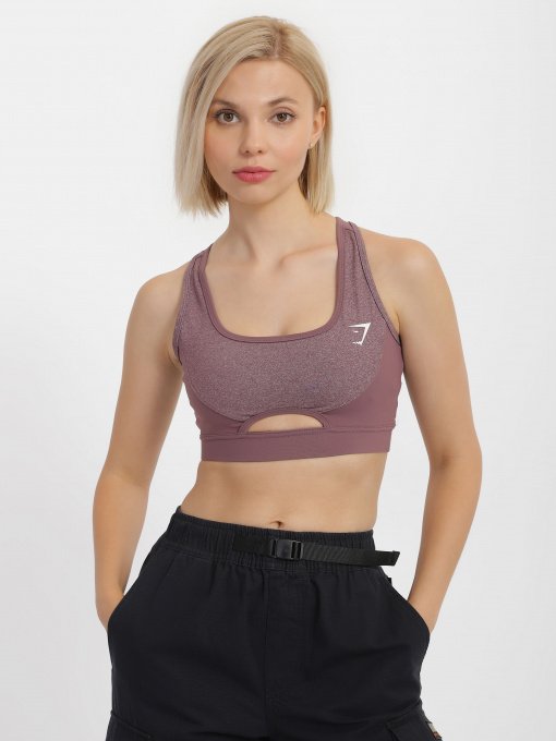 Футболки і поло Gymshark модель GLSB022_т.бузковий комб. Фото