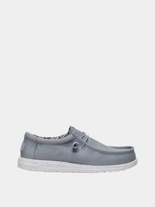 Сліпони та мокасини HEY DUDE WALLY STRETCH CANVAS LGR модель 40700-007 Фото