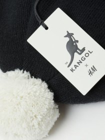 Шапки и кепки H&M модель 0942188_чорний з білим Фото