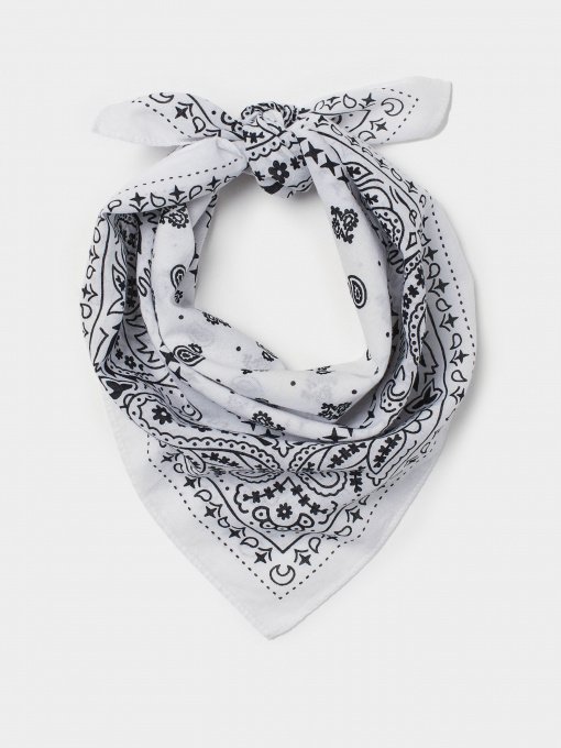 Шарфы и платки H&M модель 0755487_білий з чорним Фото