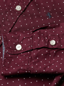 Рубашки H&M модель 0866126_бордовий комб. Фото