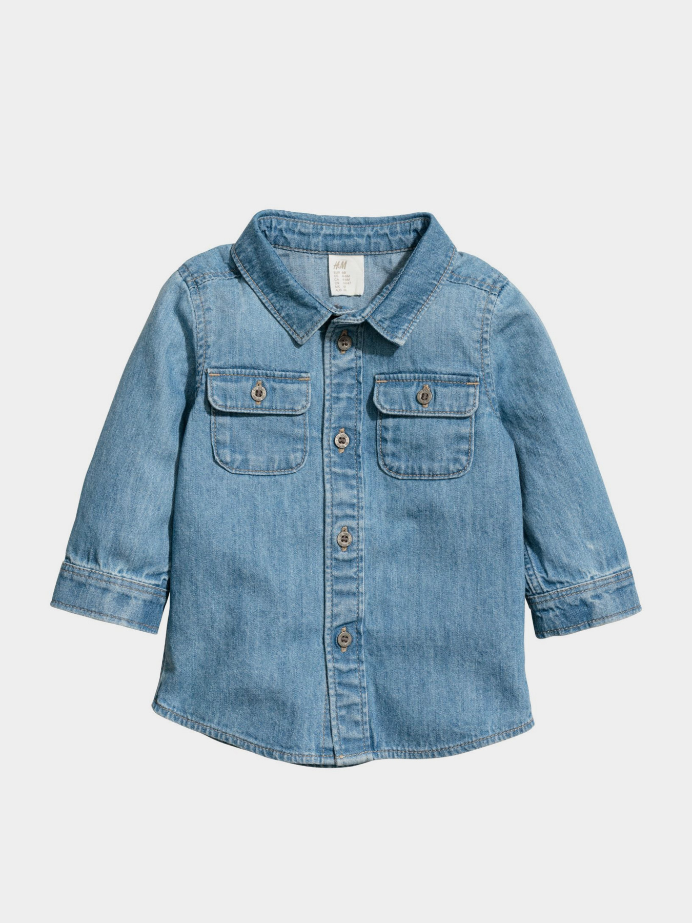 Рубашки H&M модель 0565405_с.синій Фото