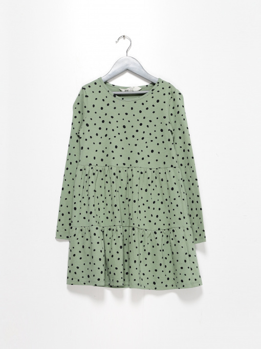 Платья H&M модель 0912312_оливковий з чорним Фото