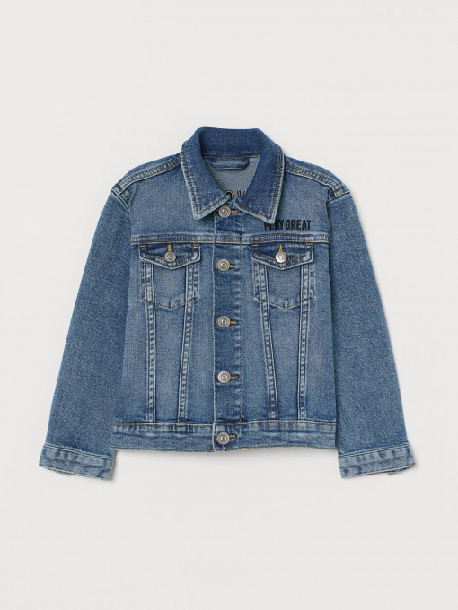 Куртки и дубленки H&M модель 0839939_синій комб. Фото
