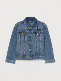 Куртки та дублянки H&M модель 0839939_синій комб. Фото