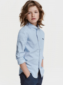 Рубашки H&M модель 0325873_с.синій Фото