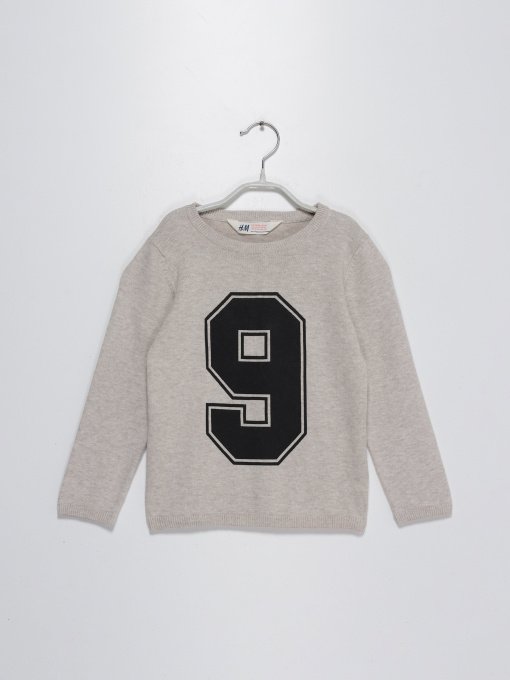 Свитры и кардиганы H&M модель 0389055_с.сірий з т.синім Фото