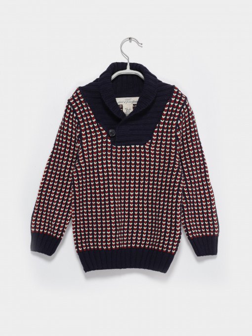 Светри та кардигани H&M модель 0389094_т.синій комб. Фото