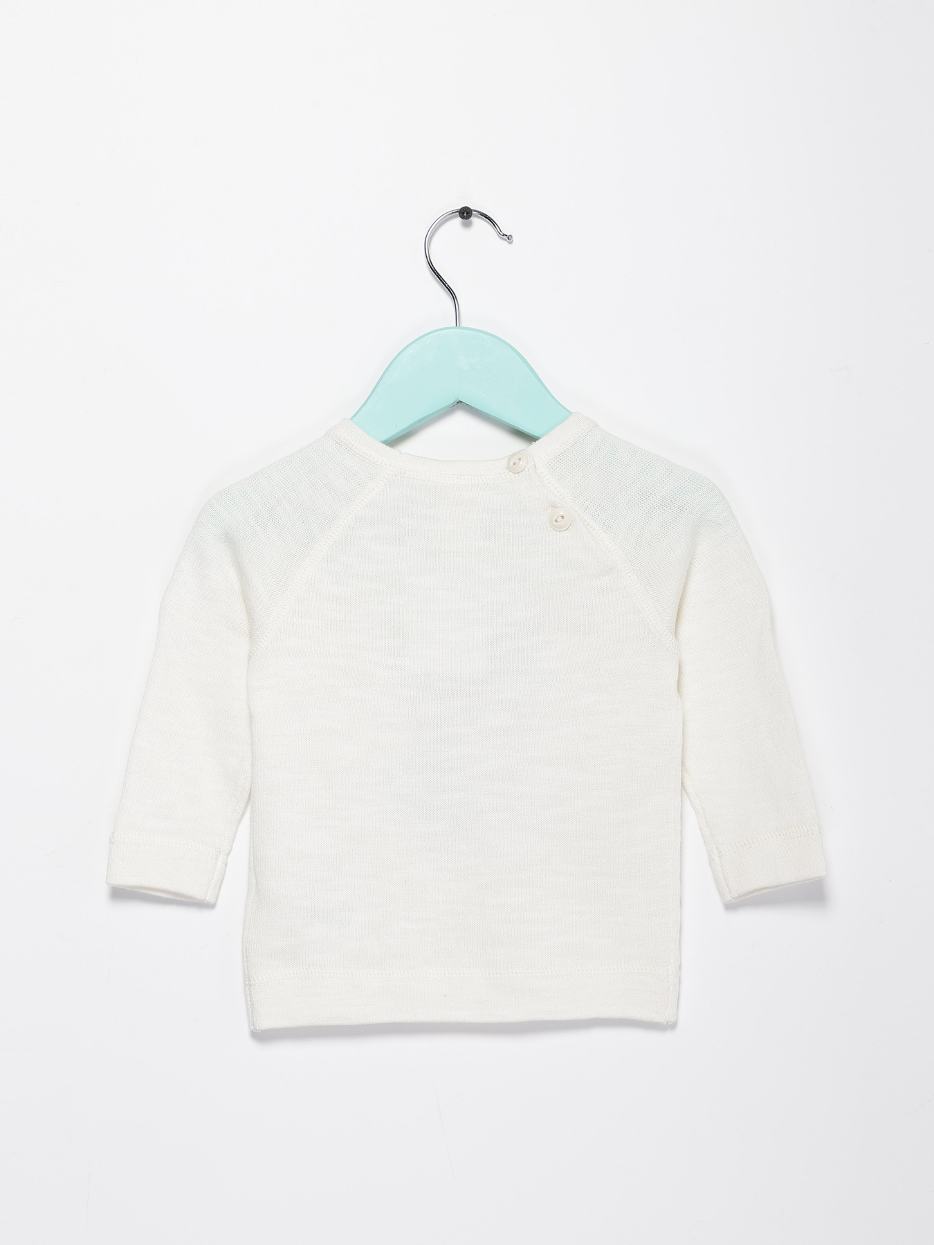 Светри та кардигани H&M модель 0453380_білий з т.синім Фото