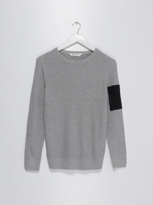 Свитры и кардиганы H&M модель 0500018_сірий з чорним Фото