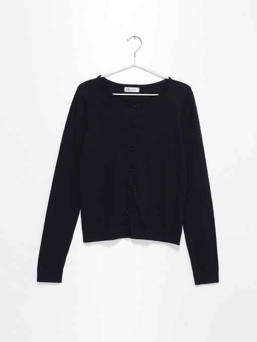 Свитры и кардиганы H&M модель 0531417_чорний Фото