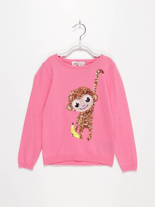 Светри та кардигани H&M модель 0549390_рожевий комб. Фото