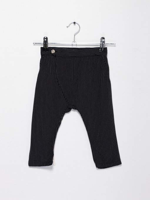Штани H&M модель 0579907_т.синій комб. Фото