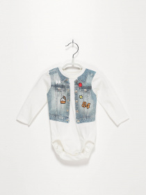 Одяг для немовлят H&M модель 05841120_білий комб. Фото