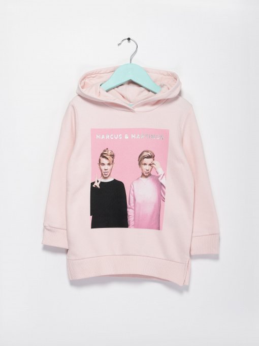 Худі та світшоти H&M модель 0595997_с.рожевий комб. Фото