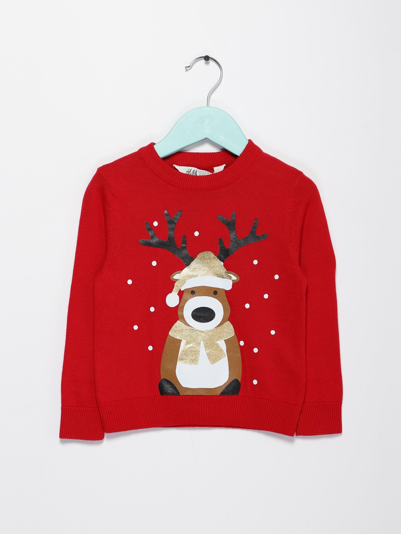 Светри та кардигани H&M модель 0696991_червоний комб. Светри та кардигани H&M модель 0696991_червоний комб. Фото