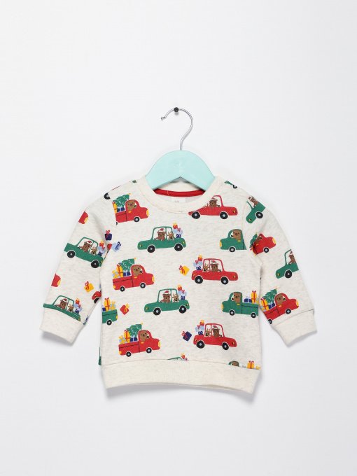 Худі та світшоти H&M модель 0762749_с.бежевий комб. Фото