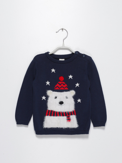 Светри та кардигани H&M модель 0772486_т.синій комб. Фото
