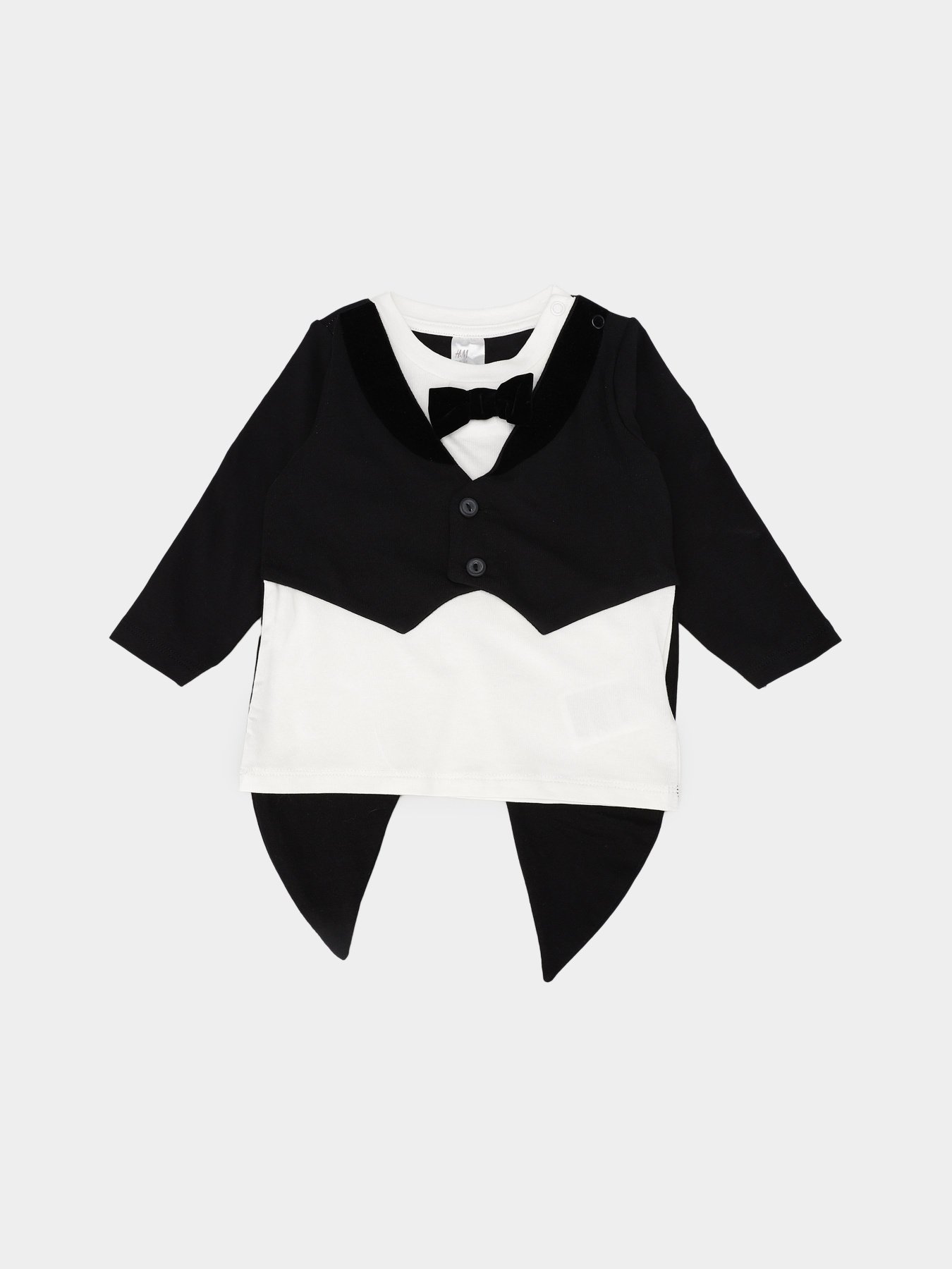 Худі та світшоти H&M модель 0808966_білий з чорним Фото